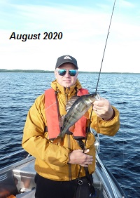 Perch fishing on Lake Saimaa